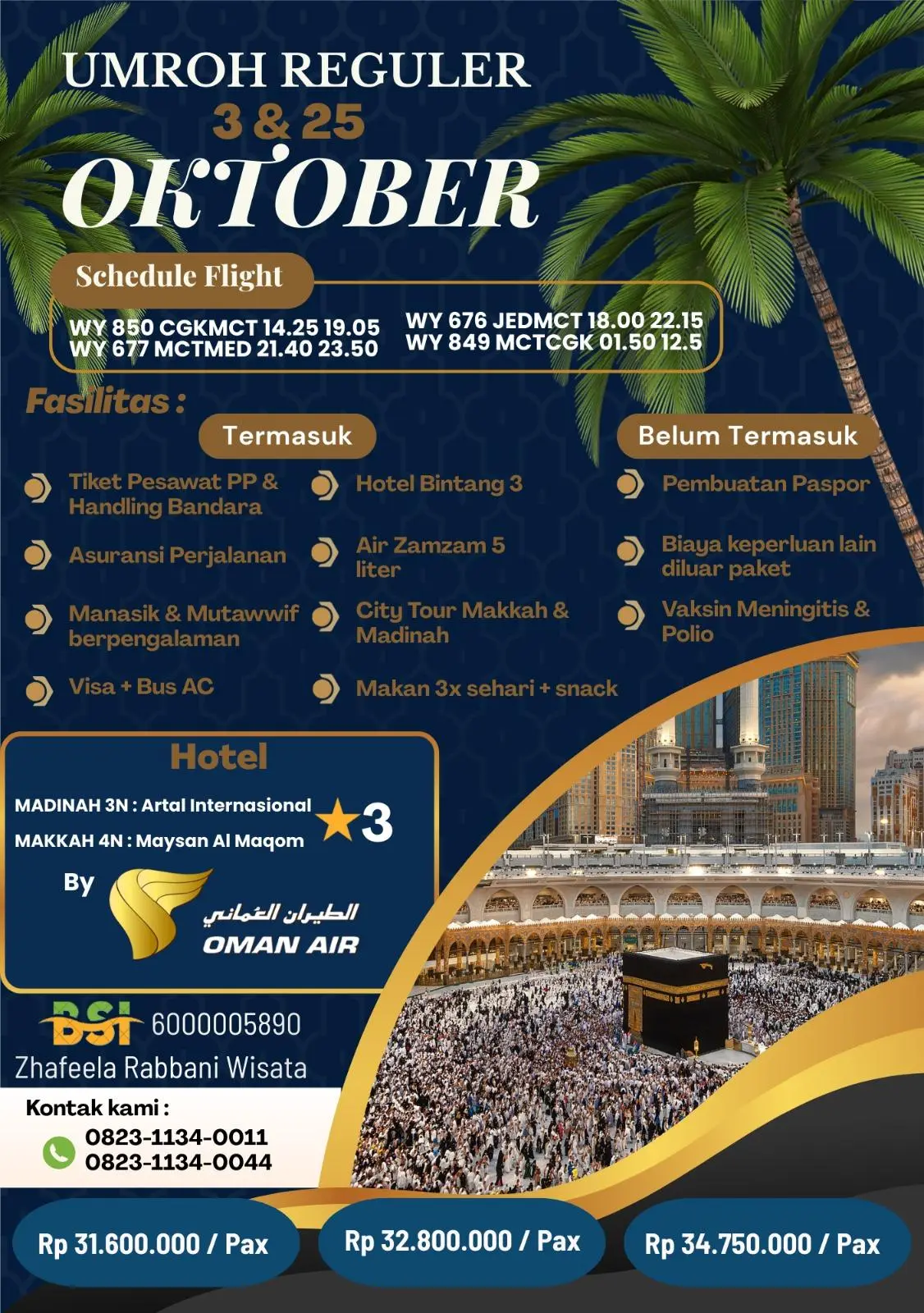 Umrah Spesial Keberangkatan Oktober